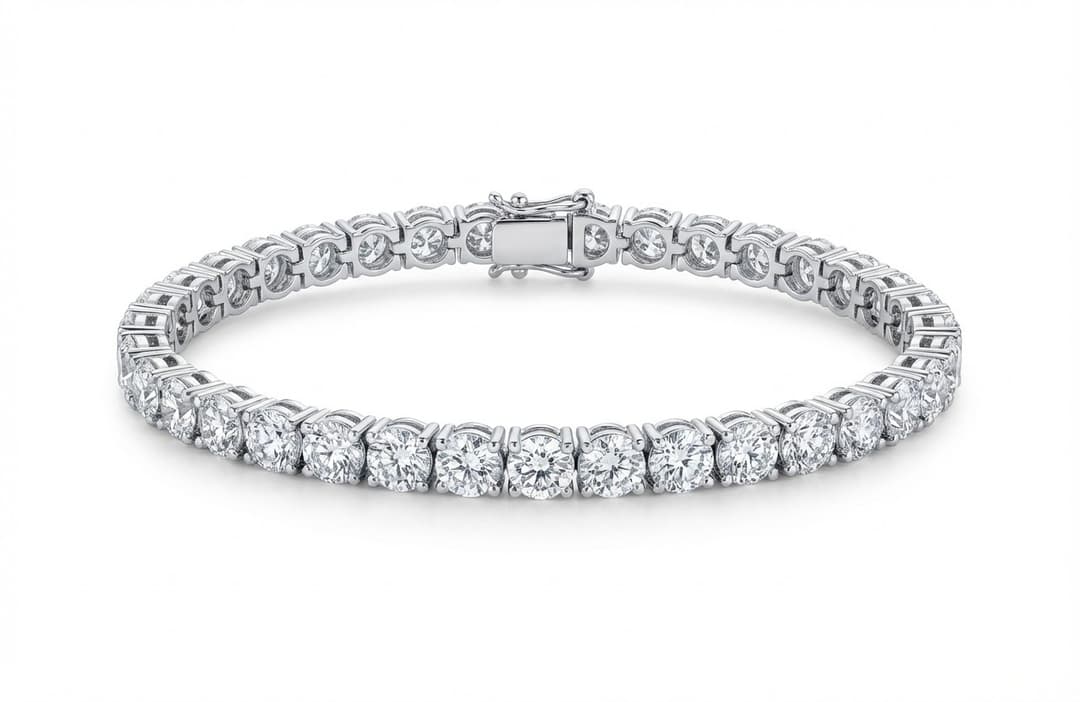 9.20ct TW Lab-Grown Diamond Tennis Bracelet – 8”