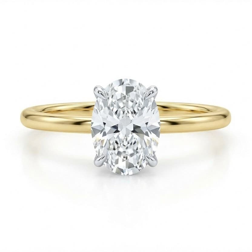 1.70ct Under-Halo Lab-Grown Diamond Ring