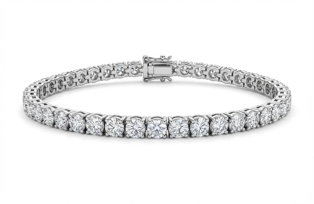 8.14ct TW Lab-Grown Diamond Tennis Bracelet – 7”