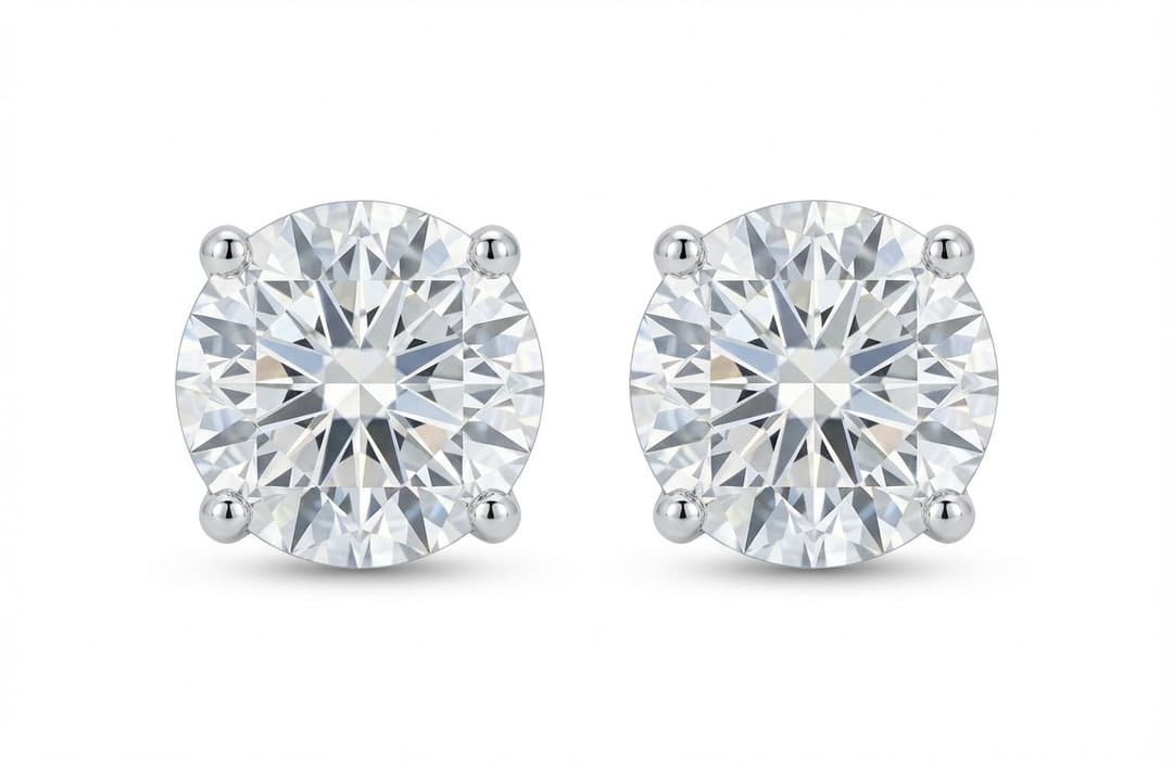 3.04ct TW Lab-Grown Diamond Stud Earrings (1.52ct Each)