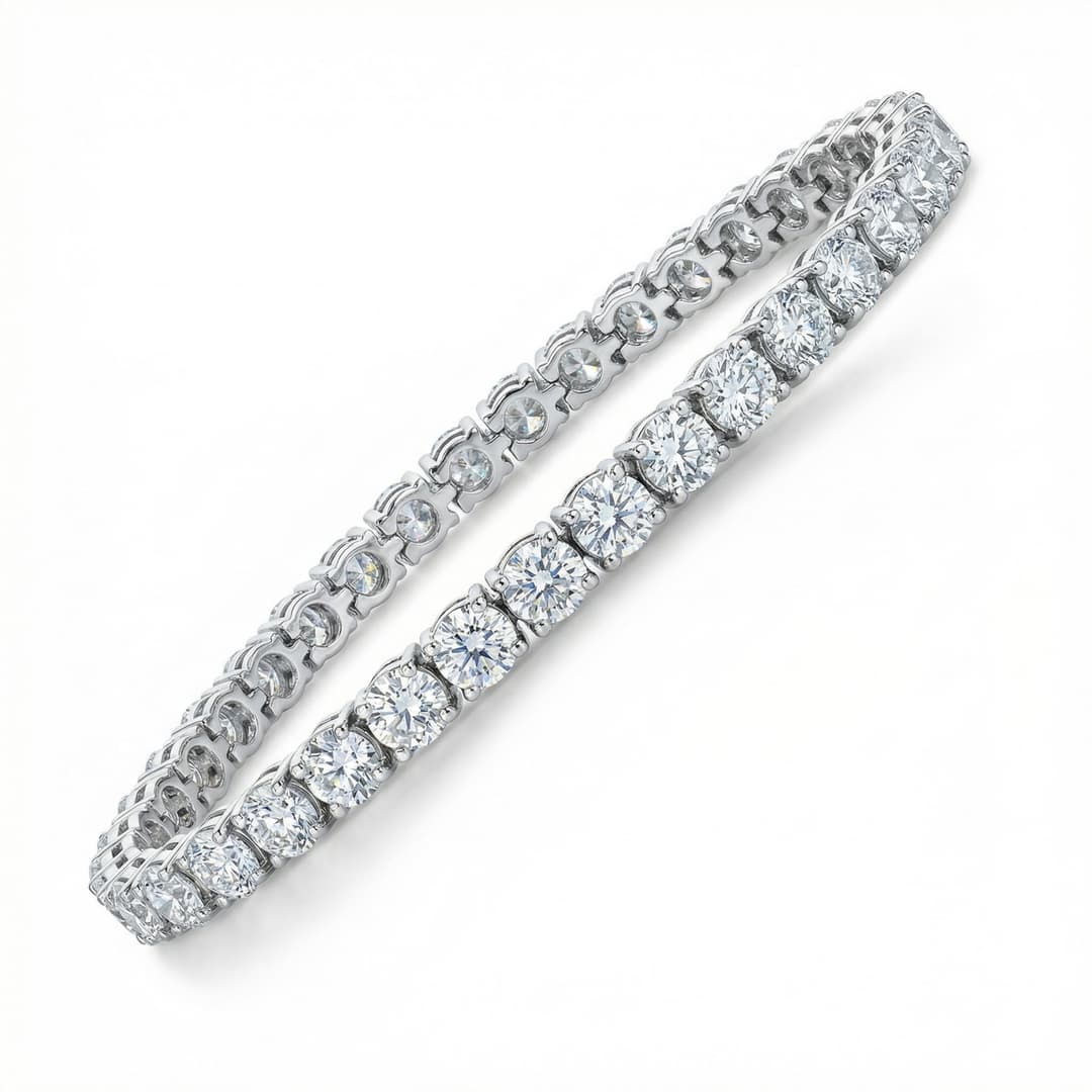 6.69ct TW Lab-Grown Diamond Tennis Bracelet – 7”